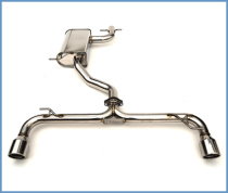 Volkswagen 09-13 Golf MK 6 GTI Q300 Catback Sportavgassystem Rostfritt Stål (Rullade Kanter) Invidia